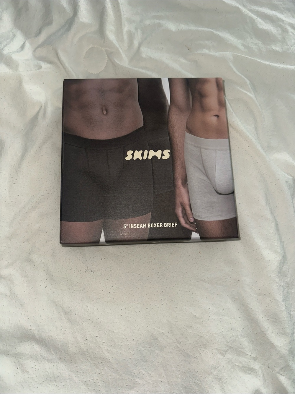 SKIMS Men's 5" Inseam Boxer Briefs - Black & Light Gray Set